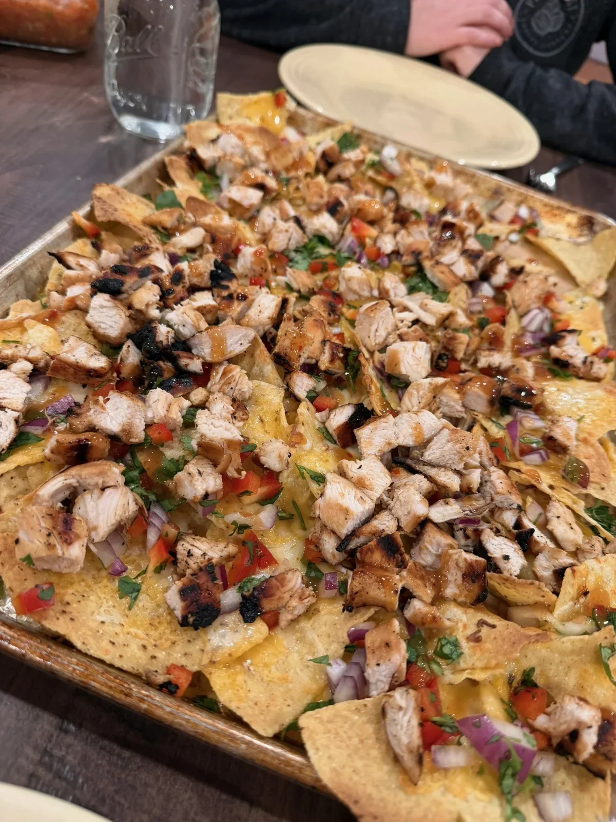 Mango Glazed Chicken nachos from our kitchen